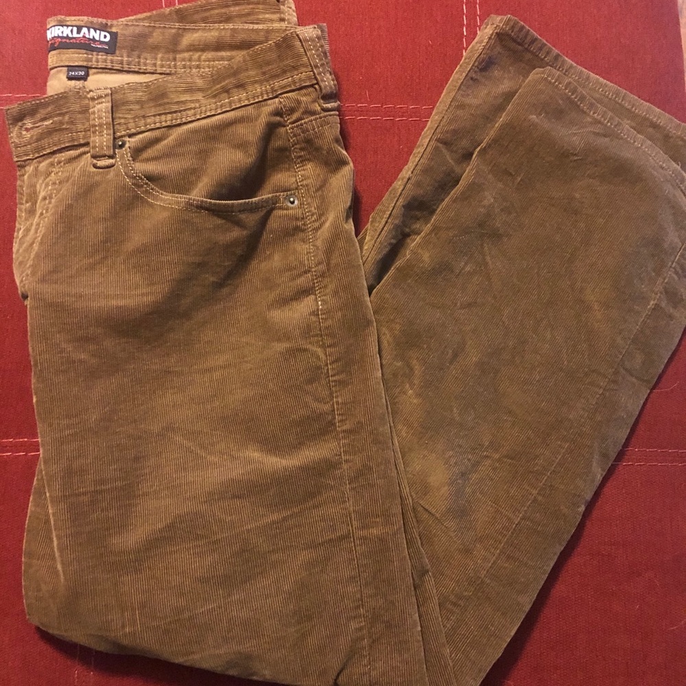 Corduroy Straight Leg Pants